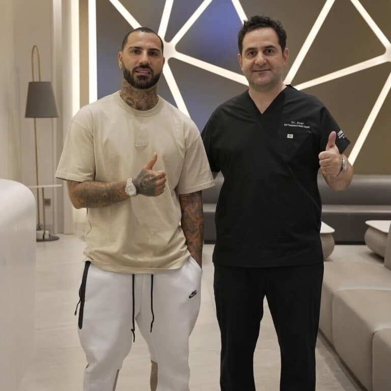 Ricardo Quaresma and Dr. Acar before the operation